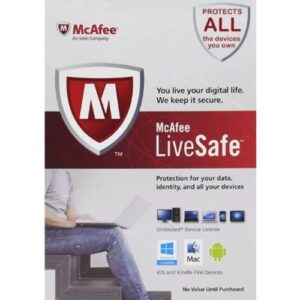 Mcafee Livesafe Unlimited Devices 1 Years - License Key